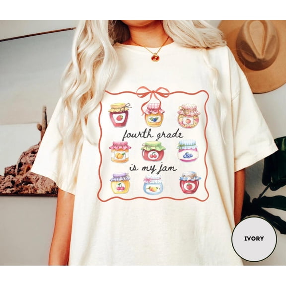 Selvi Fourth Grade Teacher Graphic T-Shirt Back to School Classroom Appreciation Style, Full size S-5XL