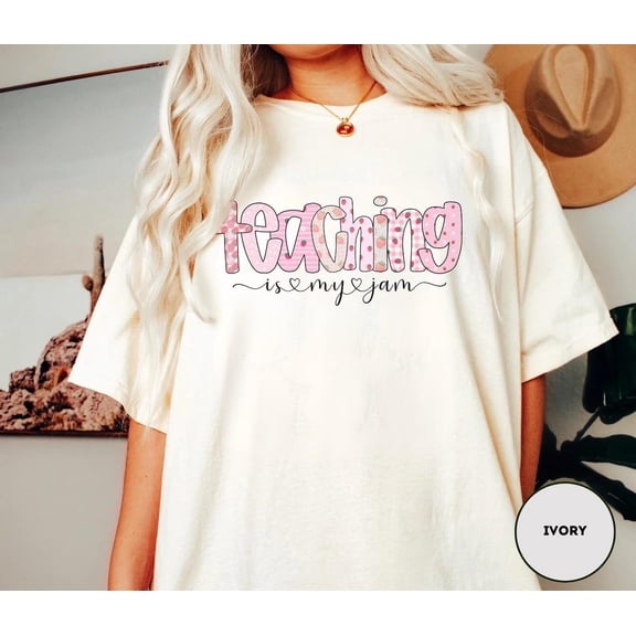 Selvi Strawberry Teacher T-Shirt Cute Back to School Tee for Classroom Appreciation, Full size S-5XL