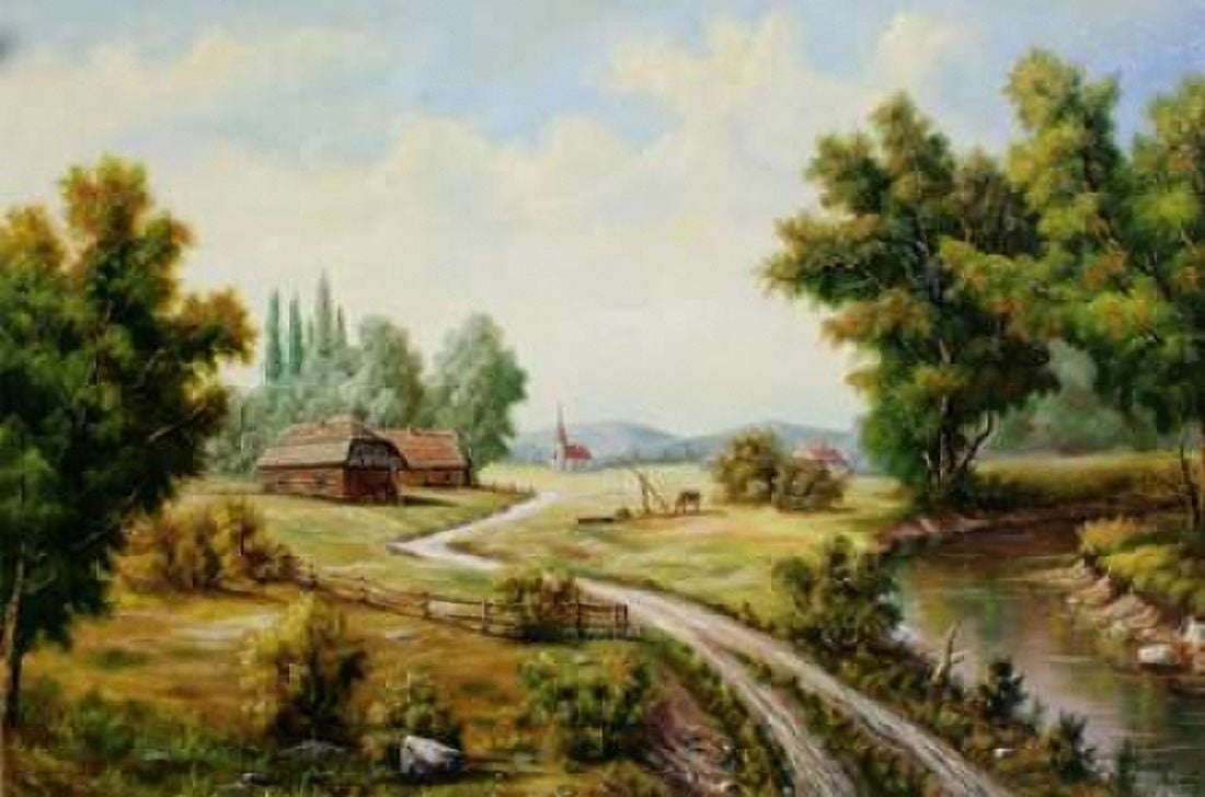 Selyskij Pejzaz Canvas Art - Najgyonov Vlagyislav (12 x 18)