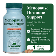 Semaine Menopause Hormone Support - Hot Flashes, Mood & Sleep - Bergamot & Olive Fruit Extract