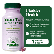 Semaine Urinary Tract Cleanse & Protect 30 Ct. – Bladder Health & Immunity Boost – Cranberry Phytosome