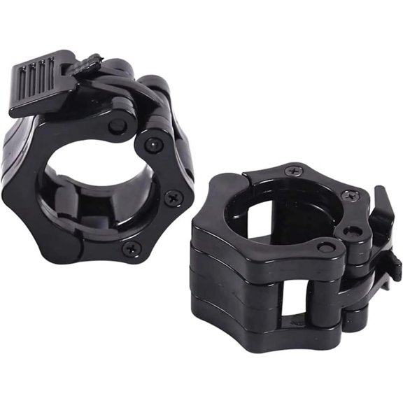Semboh Tech Barbell Clamps 2 inch, Heavy Duty Exercise Collars 2" Quick Release Pair of Locking Pro Olympic Weight Bar Plate Locks Collar Clips for Workout Weightlifting Fitness Training (Black