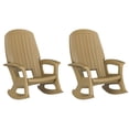thumbnail image 1 of Semco Rockaway All-Weather Porch Rocking Chair for Patio, Taupe (2 Pack), 1 of 12