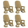 thumbnail image 1 of Semco Rockaway All-Weather Porch Rocking Chair for Patio, Taupe (3 Pack), 1 of 12