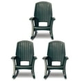 thumbnail image 1 of Semco Rockaway Heavy-Duty All-Weather Outdoor Rocking Chair, Green (3 Pack), 1 of 8