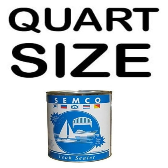 Semco Teak Wood Classic Brown Finish Sealant Protector Sealer (QUART)