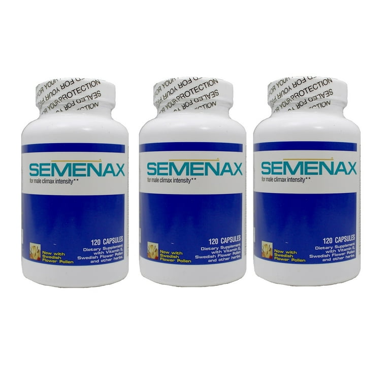 Semenax Volume and Intensity Enhancer 120ct - 3 bottles (360ct) -  Walmart.com
