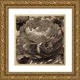thumbnail image 1 of Semenza, Marlana 26x26 Gold Ornate Wood Framed with Double Matting Museum Art Print Titled - Peony Glory, 1 of 4