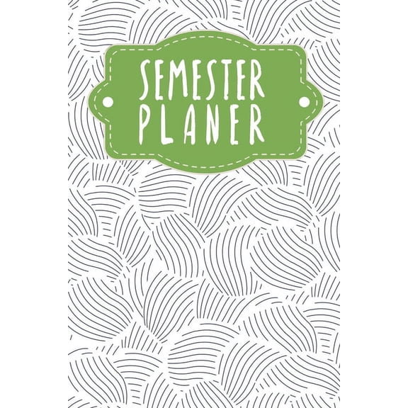 Semesterplaner: Semesterplaner fr Studenten und Schler mit Stundenplan fr 4 Semester - Motiv: Abstrakte Muscheln (Paperback)