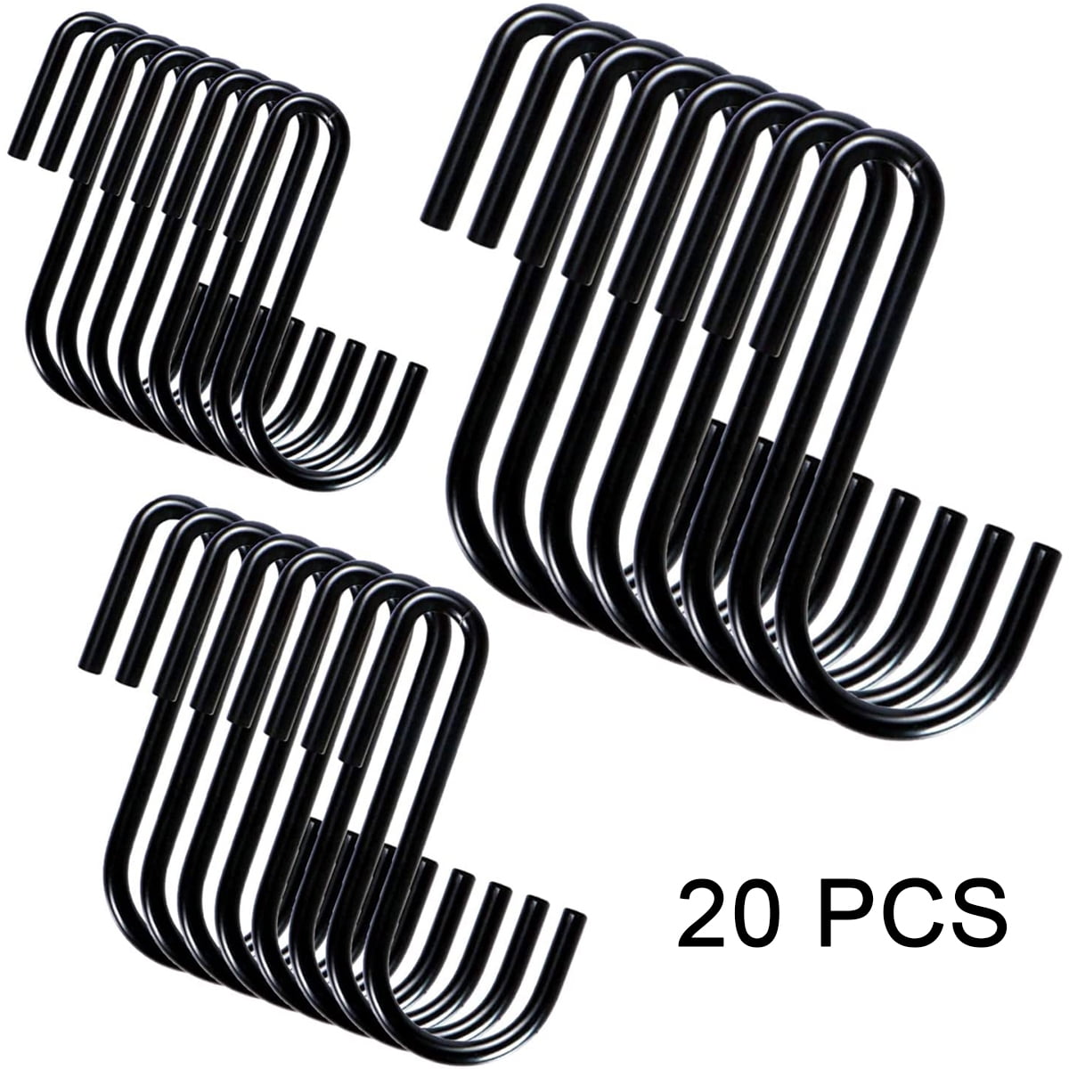 Semfri 20 Pack S Hanger Metal Hanging Hangers for Kitchen, Bathroom, Bedroom