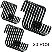 Semfri 20 Pack S Hanger Metal Hanging Hangers for Kitchen, Bathroom, Bedroom