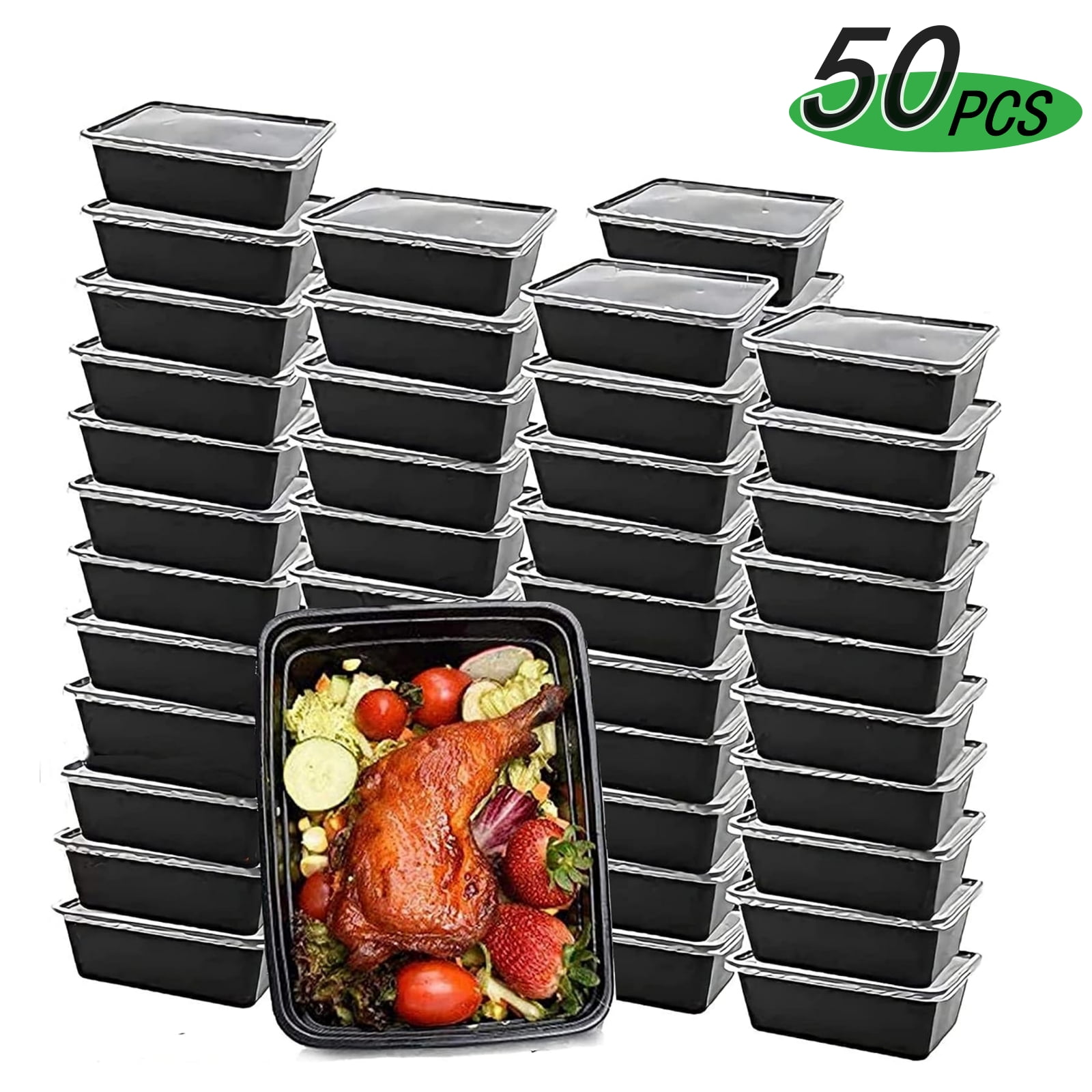 Semfri 26oz Meal Prep Container Square Lunch Box with Lid BPA Free