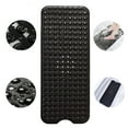 thumbnail image 1 of Semfri Bath Tub Shower Mat 40 x 16 inch Non-Slip and Extra Large Bathtub Mat with Suction Cups Machine Washable Bathroom Mats with Drain Holes Black, 1 of 7