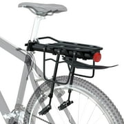 Semfri Bike Rack Heavy Weight Mountain Road Bike Rear Rack with Full Quick Release, Mudguards, Reflective Logo Bicycle Accessories, Luggage Rack Universal Adjustable - Black