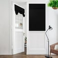 thumbnail image 1 of Semfri Blackout Privacy Door Curtain 26x40 Inch No-Punch Thermal Insulated Curtains Black 1 Piece (For Bedroom/Patio/Kitchen Door, Universal), 1 of 8
