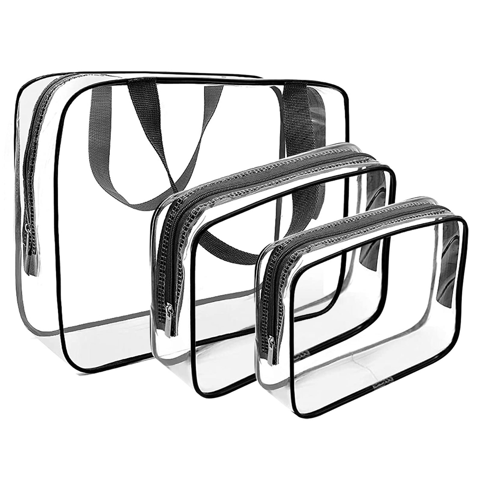 Emapoy Clear Makeup Bag, Waterproof Travel Toiletry Bag for Women Men