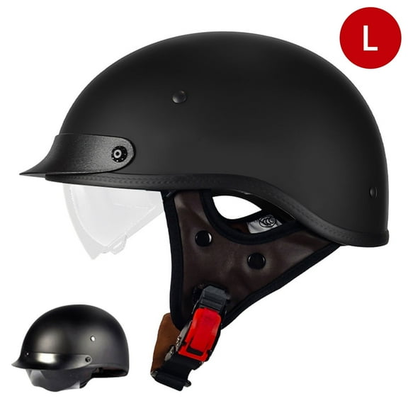 Semfri Half Helmets Off-Road Bike Helmet Open Face Off-Road Bike Helmet for Cycling Suits Men Women Black Large Size