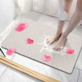 thumbnail image 1 of Semfri PVC Loofah Bath Mat Quick Drying Shower Stall Mat Shower Mat Bathtub Mat Non Slip 16 x 24 inch Soft Textured Tub Mat for Wet Area Quick Drying White, 1 of 5