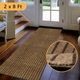thumbnail image 1 of Semfri Runner Rugs 2 x 8 ft Carpet Runner Striped Rug Area Rugs for Aisle Hallway Balcony Garage Entryway Stair Brown, 1 of 7