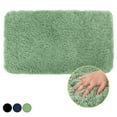 thumbnail image 1 of Semfri Shaggy Bathroom Rug and Mat 20 x 32 inch Microfiber Rugs Bathroom Mat Shaggy Soft Carpet Rug for Bathroom Machine Washable Absorbent Shower Light Green, 1 of 8