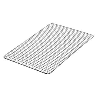 Cookie Sheet with Rack Set, E-far Half Sheet Baking Pan for Oven Cooking,  18”x13” Stainless Steel Rimmed Tray with Wire Cooling Rack for Roasting