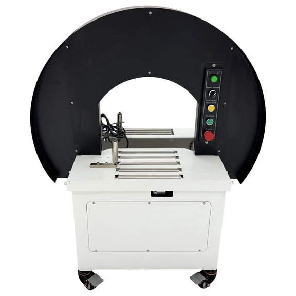 Semi-Auto Wrapping Film Machine Cross Rotary Stretch Wrapper Carton Packaging Sealing Machine 110V 66lbs Load 60r/min