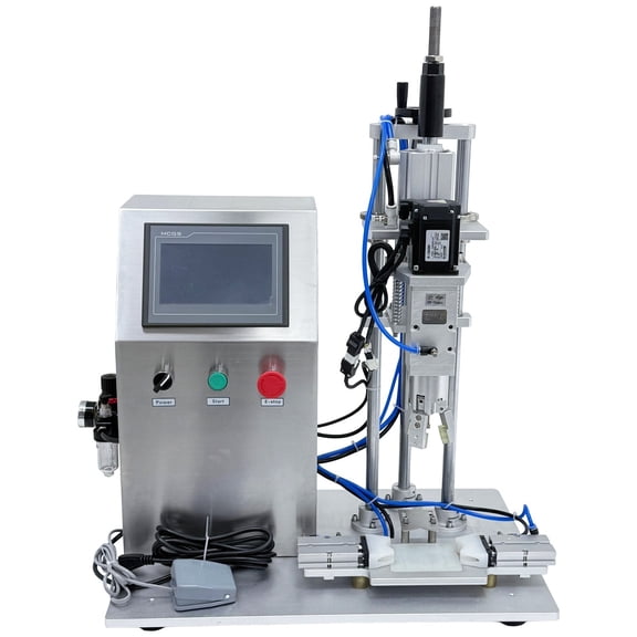 Semi-Automatic Bottle Capping Machine Bottle Capper Desktop Servo Cap Sealer 110V