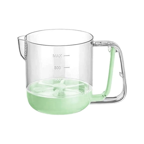 Semi-Automatic Egg Beater Cup, Hand-Press Whisk with Measurement Marks & Strainer, Multifunctional Kitchen Gadget for Mixing Eggs, Pancake Batter & Omelettes, Ideal for Home Cooks & Baking