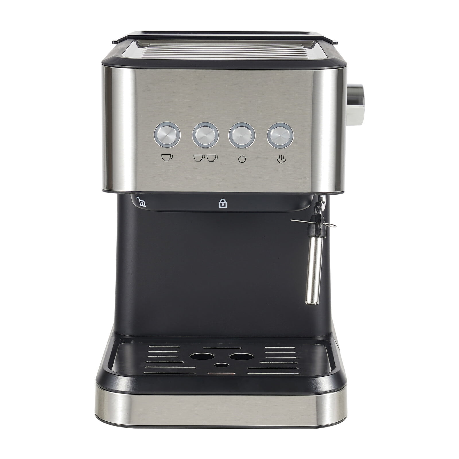Semi-Automatic Espresso Machine, 1050W Coffee Maker with 15-20 Bar Pressure, 50.7 Oz Large Water Tank for Home Use