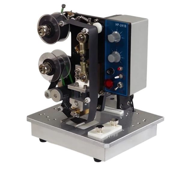 Semi Automatic Expiry Date Batch Number Code Coding Machine Hot Stamping Foil Printer Coding Machine ,Fast-Drying Ink with Crisp Output