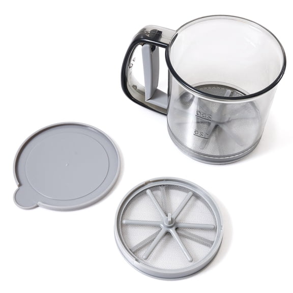 Semi-Automatic Flour Sifter, Transparent Non-Stick Sieve for Baking, Essential Kitchen y7401