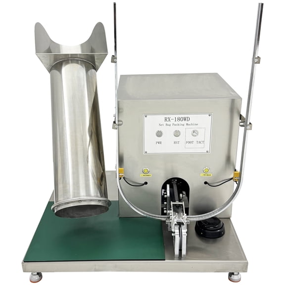 Semi-Automatic Fruit Mesh Bag Sealing Packaging Machine Net Clipper 110V 10-20 packets/min 7.09in Barrel Dia