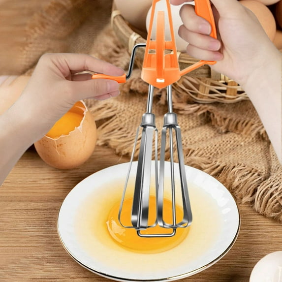 Semi-Automatic Hand Crank Egg Beater – Household Manual Mixer Whisk for Baking and Cooking