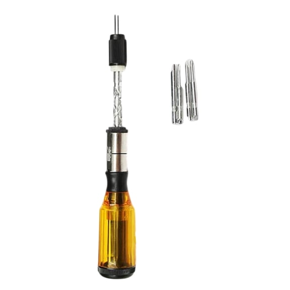 Semi Automatic Screwdriver Push Pull Handle Ratcheting Screw Driver with Replaceable Bit for Project Accessories