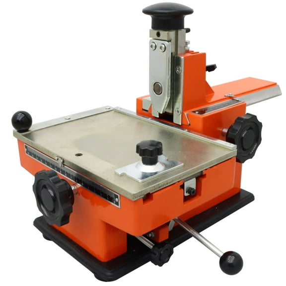 Semi-Automatic Sheet Embosser Nameplate Metal Plate Stamping Marking Machine