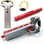 Semi-Automatic Slingshot for Adults, Professional CNC Aluminum Auto-Loading Catapult, High Precision Repeating Catapult Sling Shot for Target Practice & Outdoor Survival