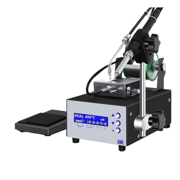 Semi-Automatic Soldering Station Auto Solder Feeder Machine Foot Pedal PCB Welding Iron