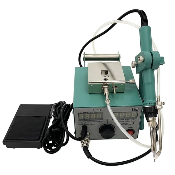 Semi Automatic Soldering Station Foot Operated Solder Wire Feeder Welding Machine Adjustable Temperature 110V