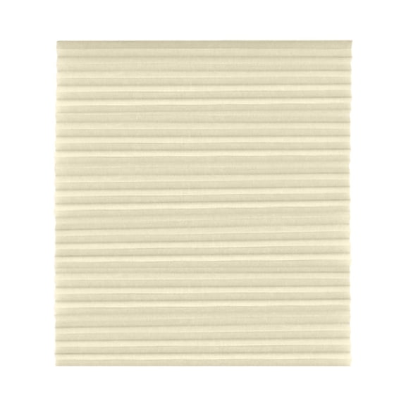 Semi-Blackout Self-Adhesive Beige Pleated Curtain, 36X60 Inch - Privacy Protection, Easy No-Drill Installation, Uv & Light Filtering - For Bedroom Home Use