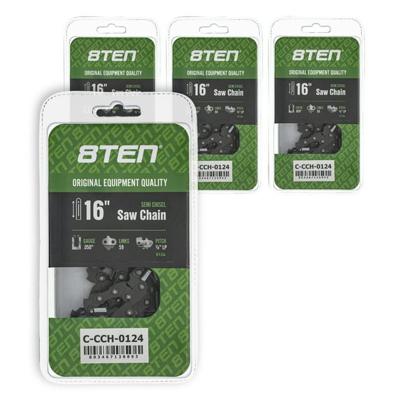 Semi Chisel Chainsaw Chain 16 inch .050 3/8 LP 59DL for Homelite 240 4 Pack 810-CCC2346H