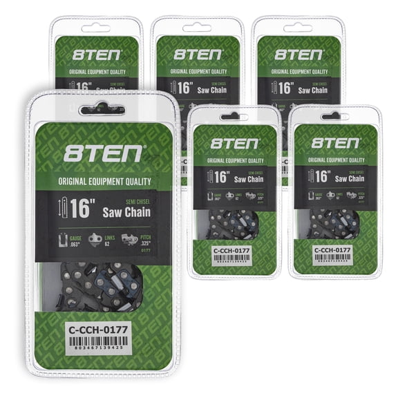 Semi Chisel Chainsaw Chain 16 inch .063 .325 62DL for Stihl MS 230 241 6 Pack 810-CCC2399H