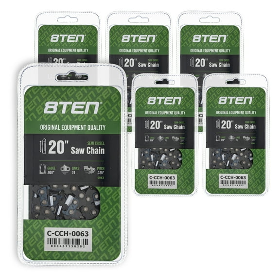 Semi Chisel Chainsaw Chain 20 inch .058 .325 76DL for Stihl 36880050076 6 Pack 810-CCC2285H