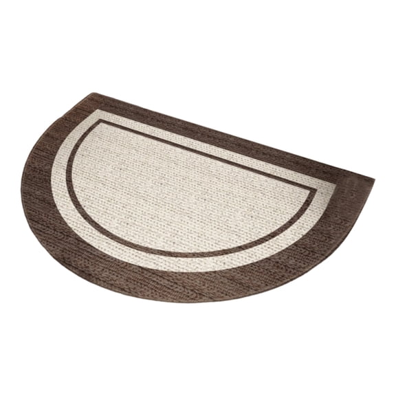 Semi Circle Entrance Rug, Fibre Half Round Doormat 36X24 Inch, Heavy Duty Welcome Mat, Non-Slip Indoor Outdoor Doormat, Durable Mud Absorbent Entryway Rug, Weather Resistant Dirt