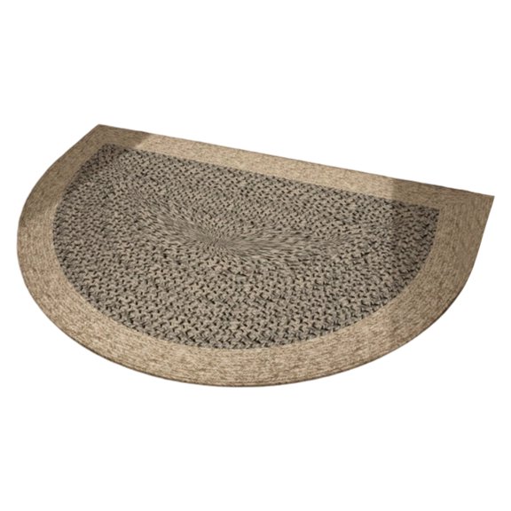 Semi Circle Rug, Half Round Doormat 36X24 Inch, Coir Entry Rug, Dirt Trapper Mat, Mud Removal Absorbent Fibre Rug for Entryway, Indoor Outdoor Use, Heavy Duty Weather Resistant