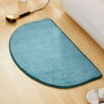 thumbnail image 1 of Semi Circular Quick Drying Soft Absorbent Carpet Cover Non Slip Memory Foam Toilet Floor Bathroom Mat Polyester Carpet,I,Polyester, 1 of 9