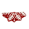 thumbnail image 1 of Semi Circular Snowflake Bathroom Carpet - Red Festive Door Mat for Winter Holiday and Resistance, 1 of 6