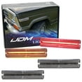 thumbnail image 1 of Semi-Clear Lens Amber/Red Full LED Front/Rear Side Marker Light Kit For Jeep 1984-1991 Grand Wagoneer, Powered by Total 180-SMD LED, Replace OEM Amber/Red Sidemarker Lamps, 1 of 7