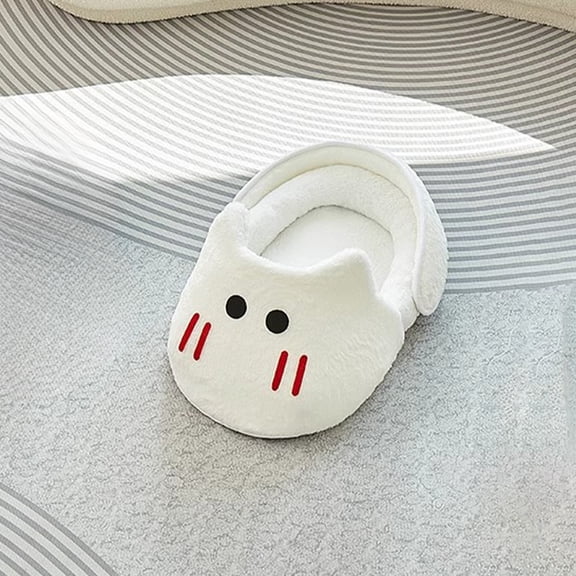 Semi Closed Cats Cellular Warm Slipper S Size Pet Sleeping Bed Cotton Winter Warmth Small Dog Kennel Cat Sleeping Bag Non Slip Moisture Proof Removable Mat White Gray