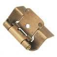 thumbnail image 1 of Hickory Hardware Semi-Concealed Collection Hinge (Pair) - Antique Brass, 1 of 3