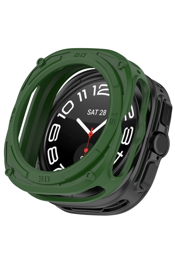 Semi Covered Hollowed Out Metal Watch Case Stylish Protection for Smartwatch